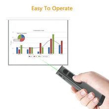 Load image into Gallery viewer, Doosl Dsit038 2.4GHz Wireless Presenter PowerPoint Clicker Representation Remote Control Green Laser Pointer, Control Distance: 100m, Green Laser