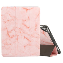 Load image into Gallery viewer, Marble Texture Pattern Horizontal Flip Case for iPad 9.7 (2018) , with Three-folding Holder &amp; Pen Slots