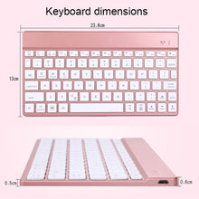 Load image into Gallery viewer, 508A Detachable Bluetooth Keyboard + Horizontal Flip Leather Tablet Case with Holder &amp; Colorful Backlight for iPad Pro 9.7 inch, iPad Air, iPad Air 2, iPad 9.7 inch (2017), iPad 9.7 inch (2018), 508A Blue, 508A Champagne Gold