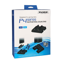 Load image into Gallery viewer, DOBE TP4-882 3 in 1 Game Console Cooling Fan + Game Storage Slots + Game Controller Charging Dock for Sony PS4 / PS4 Pro / PS4 Slim, For PS4 / PS4 Pro / PS4 Slim