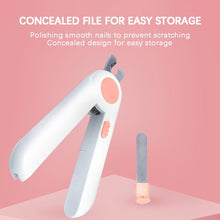 Load image into Gallery viewer, Pet Cat and Dog LED Light Nail Clippers, Pink, Blue