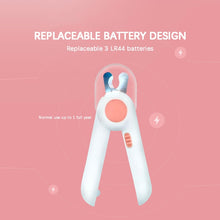 Load image into Gallery viewer, Pet Cat and Dog LED Light Nail Clippers, Pink, Blue