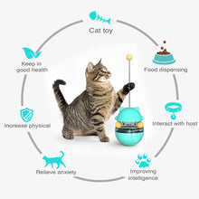 Load image into Gallery viewer, Pet Toy Cat Shaking Food Ball Tumbler Toy Ball