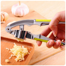 Load image into Gallery viewer, Multi-function Stainless Steel Garlic Presses Garlic Squeezer Tool Crusher Garlic Ginger Grater Nutcracker Kitchen Tool, Stainless Steel 2