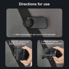 Load image into Gallery viewer, PULUZ Magnetic Quick Release Backpack Strap Clip