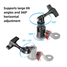 Load image into Gallery viewer, PULUZ Motorcycle Rearview Mirror Aluminum Alloy Action Camera Holder Mount, Rearview Mirror Mount