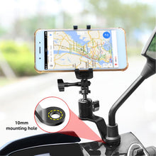 Load image into Gallery viewer, PULUZ Motorcycle Rearview Mirror Aluminum Alloy Action Camera Holder Mount, Rearview Mirror Mount