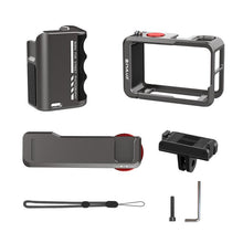 Load image into Gallery viewer, For DJI Osmo Action 5 Pro / 4 / 3 PULUZ Metal Camera Cage Expansion Adapter with Handle Grip, For DJI Osmo Action 5 Pro / 4 / 3