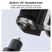 Load image into Gallery viewer, For DJI Osmo Action 5 Pro / 4 / 3 PULUZ Metal Camera Cage Expansion Adapter with Handle Grip, For DJI Osmo Action 5 Pro / 4 / 3