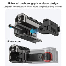 Load image into Gallery viewer, For DJI Osmo Action 5 Pro / 4 / 3 PULUZ Metal Camera Cage Expansion Adapter with Handle Grip, For DJI Osmo Action 5 Pro / 4 / 3