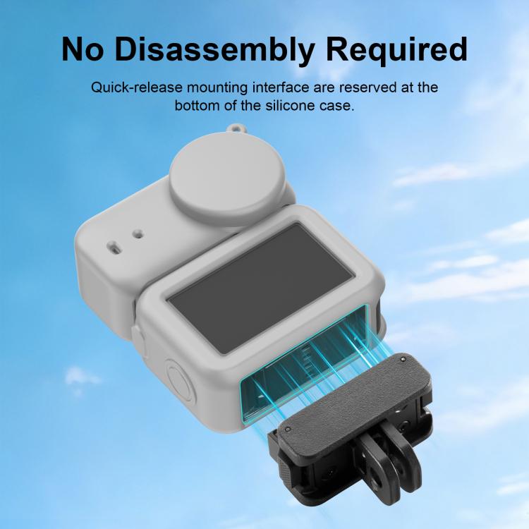 For DJI Osmo Nano Transmission Module & Lens & Body 3 in 1 Silicone Protective Cover, For DJI Osmo Nano