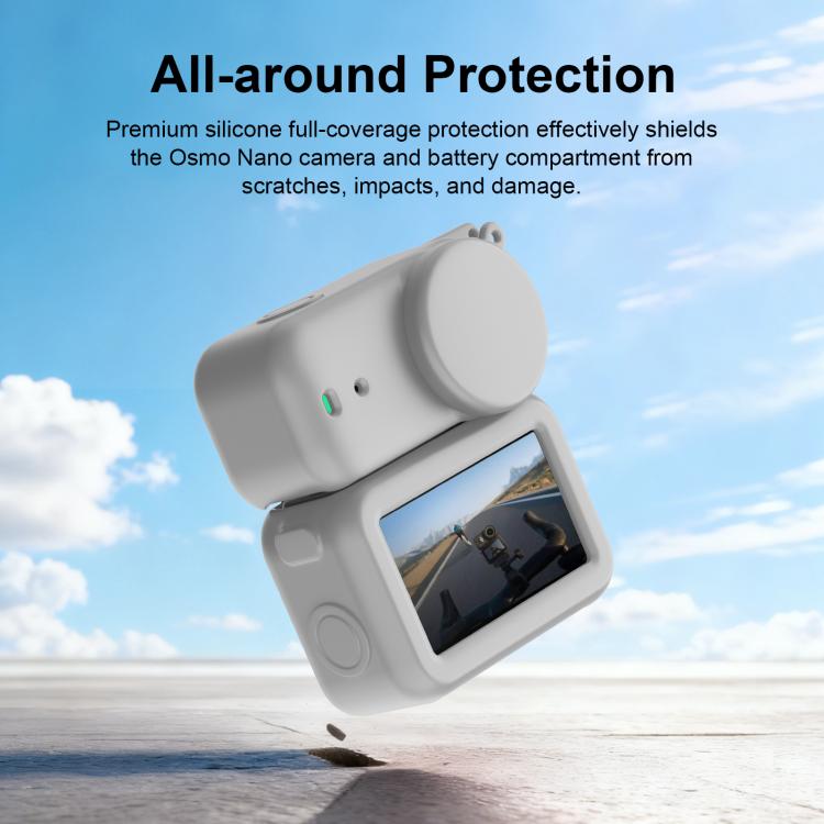 For DJI Osmo Nano Transmission Module & Lens & Body 3 in 1 Silicone Protective Cover, For DJI Osmo Nano