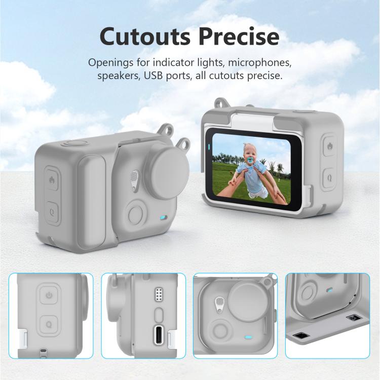 For Insta360 GO Ultra PULUZ 2 in 1 Silicone Expansion Module Body & Lens Cover, For Insta360 GO Ultra