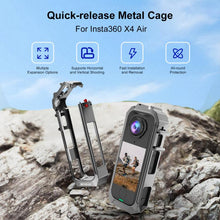 Load image into Gallery viewer, For Insta360 X4 Air PULUZ Metal Protective Cage Rig Housing Frame with Expand Cold Shoe Base, For Insta360 X4 Air