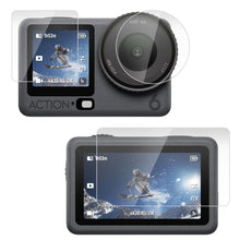 Load image into Gallery viewer, For DJI Osmo Action 6 / 6 Pro PULUZ Lens + Front and Back Screen Tempered Glass Film, Tempered Glass Film