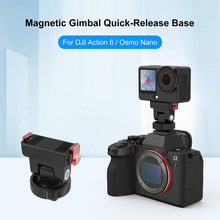 Load image into Gallery viewer, For DJI Osmo Action 6 / Nano PULUZ Plastic Gimbal Quick-Release Base Mount, Gimbal Quick-Release Base