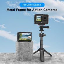 Load image into Gallery viewer, For DJI Osmo Action 6 PULUZ Metal Cage Frame with Cold Shoe, Metal Cage