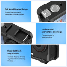 Load image into Gallery viewer, For DJI Osmo Action 6 PULUZ Metal Cage Frame with Cold Shoe, Metal Cage