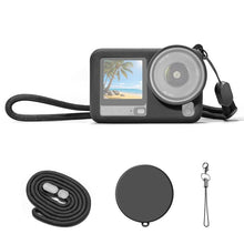 Load image into Gallery viewer, For DJI Osmo Action 6 PULUZ Silicone Protective Cover with Wrist Strap &amp; Lens Cap, Silicone Protective Cover
