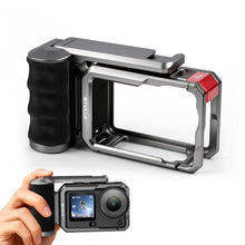 Load image into Gallery viewer, For DJI Osmo Action 6 PULUZ Metal Camera Cage Expansion Adapter with Handle Grip, For DJI Osmo Action 6
