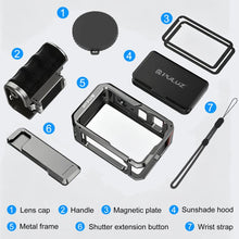 Load image into Gallery viewer, For DJI Osmo Action 6 PULUZ Metal Camera Cage Expansion Adapter with Handle Grip, For DJI Osmo Action 6