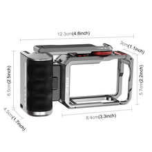 Load image into Gallery viewer, For DJI Osmo Action 6 PULUZ Metal Camera Cage Expansion Adapter with Handle Grip, For DJI Osmo Action 6