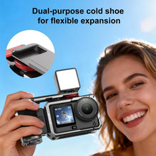 Load image into Gallery viewer, For DJI Osmo Action 6 PULUZ Metal Camera Cage Expansion Adapter with Handle Grip, For DJI Osmo Action 6
