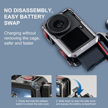 Load image into Gallery viewer, For DJI Osmo Action 6 PULUZ Metal Camera Cage Expansion Adapter with Handle Grip, For DJI Osmo Action 6