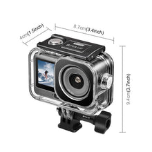 Load image into Gallery viewer, For DJI Osmo Action 6 PULUZ 60m / 196ft Underwater Waterproof Diving Shell with Invisible Adapter &amp; Long Screw, Waterproof Shell