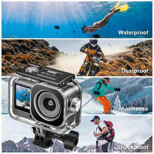 Load image into Gallery viewer, For DJI Osmo Action 6 PULUZ 60m / 196ft Underwater Waterproof Diving Shell with Invisible Adapter &amp; Long Screw, Waterproof Shell