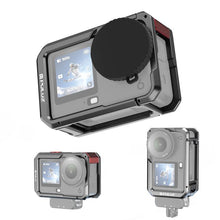 Load image into Gallery viewer, For DJI Osmo Action 6 PULUZ Metal Dual-Opening Camera Cage Expandable Frame with Silicone Lens Cap, Dual-Opening Cage