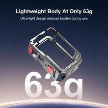 Load image into Gallery viewer, For DJI Osmo Action 6 PULUZ Metal Dual-Opening Camera Cage Expandable Frame with Silicone Lens Cap, Dual-Opening Cage