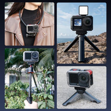 Load image into Gallery viewer, For DJI Osmo Action 6 PULUZ Metal Dual-Opening Camera Cage Expandable Frame with Silicone Lens Cap, Dual-Opening Cage