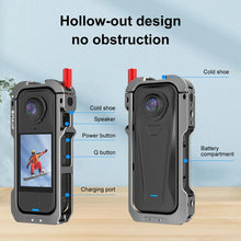 Load image into Gallery viewer, For Insta360 X4 Air PULUZ Metal Protective Cage Expansion Frame with Cold Shoe Bases &amp; Lens Cover, For Insta360 X4 Air Lens Cover