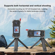 Load image into Gallery viewer, For Insta360 X4 Air PULUZ Metal Protective Cage Expansion Frame with Cold Shoe Bases &amp; Lens Cover, For Insta360 X4 Air Lens Cover