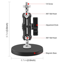 Load image into Gallery viewer, PULUZ Magnetic Pea-Style Clip Mount Holder with Mount Adapter &amp; Long Screw, Magnetic Pea-Style Clip
