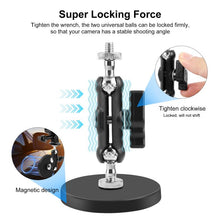 Load image into Gallery viewer, PULUZ Magnetic Pea-Style Clip Mount Holder with Mount Adapter &amp; Long Screw, Magnetic Pea-Style Clip