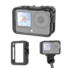 Load image into Gallery viewer, For DJI Osmo Action 6 PULUZ Plastic Cage Vertical-Horizontal Expansion Adapter Frame with Cold Shoe, Plastic Cage