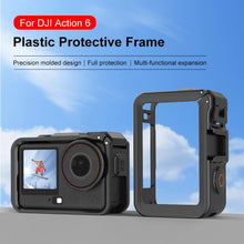 Load image into Gallery viewer, For DJI Osmo Action 6 PULUZ Plastic Cage Vertical-Horizontal Expansion Adapter Frame with Cold Shoe, Plastic Cage