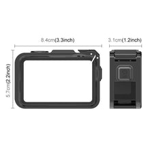 Load image into Gallery viewer, For DJI Osmo Action 6 PULUZ Plastic Cage Vertical-Horizontal Expansion Adapter Frame with Cold Shoe, Plastic Cage