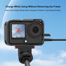 Load image into Gallery viewer, For DJI Osmo Action 6 PULUZ Plastic Cage Vertical-Horizontal Expansion Adapter Frame with Cold Shoe, Plastic Cage