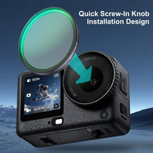 Load image into Gallery viewer, For DJI Osmo Action 6 PULUZ Action Camera Black Mist 1/4 Lens Filter, Black Mist 1/4