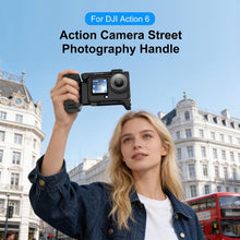 Load image into Gallery viewer, For DJI Osmo Action 6 PULUZ Street Photography Handle Ergonomic Hand Grip Cage Frame with Cold Shoe, Street Photography Handle