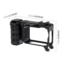Load image into Gallery viewer, For DJI Osmo Action 6 PULUZ Street Photography Handle Ergonomic Hand Grip Cage Frame with Cold Shoe, Street Photography Handle