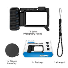 Load image into Gallery viewer, For DJI Osmo Action 6 PULUZ Street Photography Handle Ergonomic Hand Grip Cage Frame with Cold Shoe, Street Photography Handle