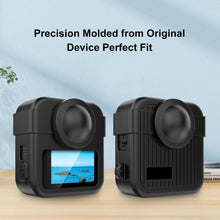 Load image into Gallery viewer, For GoPro MAX2 PULUZ Body Silicone Protective Case with Dual Lens Caps Cover &amp; Strap, Body Case with Dual Lens Cap