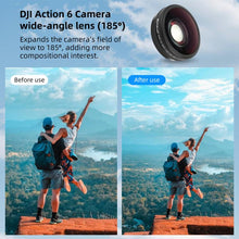Load image into Gallery viewer, For DJI Osmo Action 6 PULUZ FOV Boost Lens 185 Degree Wide Angle Lens, For DJI Osmo Action 6