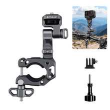 Load image into Gallery viewer, PULUZ Panoramic &amp; Action Cameras Professional 3-Way Gimbal Motorcycles Bicycles Handlebar Aluminium Alloy Mount, Handlebar Aluminium Alloy Mount