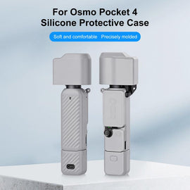 For DJI OSMO Pocket 4 PULUZ 4 in 1 Body Lens Handle Screen Silicone TPU Cover