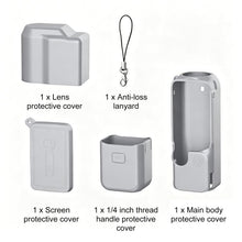 Load image into Gallery viewer, For DJI OSMO Pocket 4 PULUZ 4 in 1 Body Lens Handle Screen Silicone TPU Cover